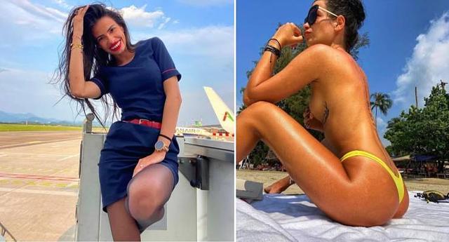 Stunning Flight Attendants Showcased Both In and Out of Uniform free nude pictures