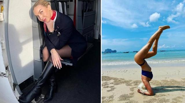 Stunning Flight Attendants Showcased Both In and Out of Uniform free nude pictures