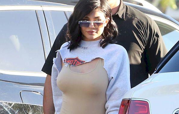 Kylie Jenner Nip Imprint in a Tight Top! free nude pictures