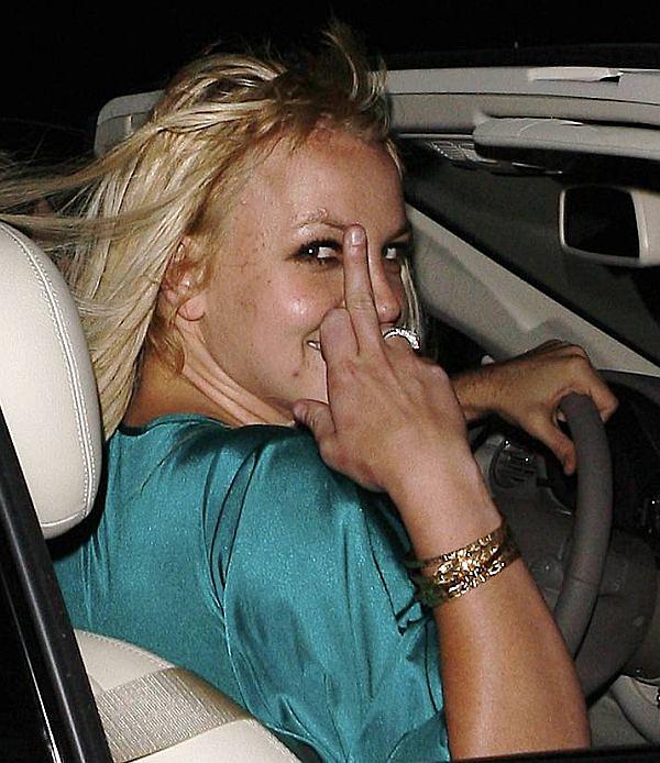 Britney Spears Says Hello With The Finger free nude pictures