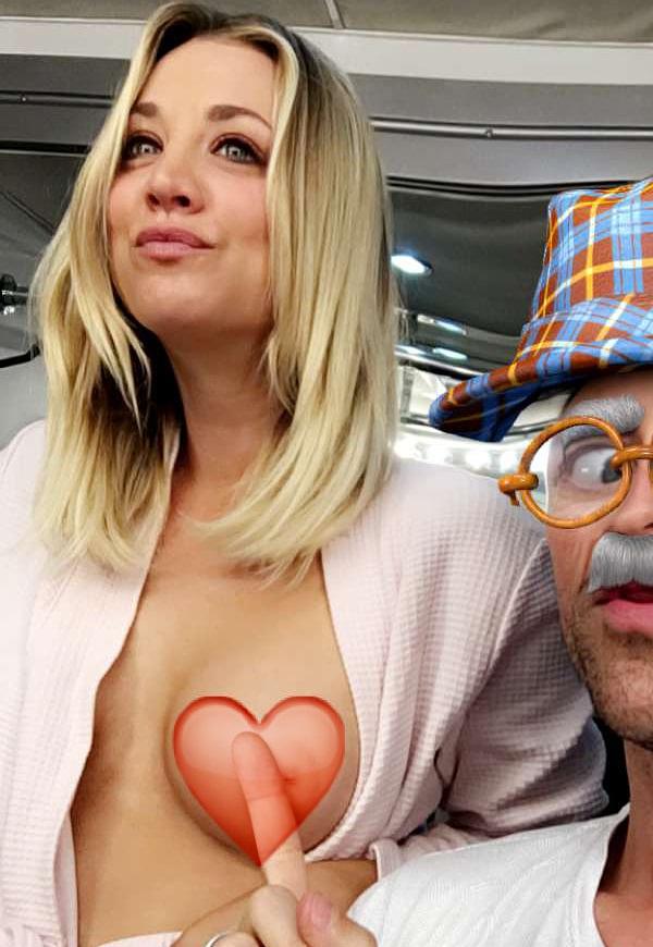 Kaley Cuoco Posts Pic Of Her Boob On Snapchat free nude pictures