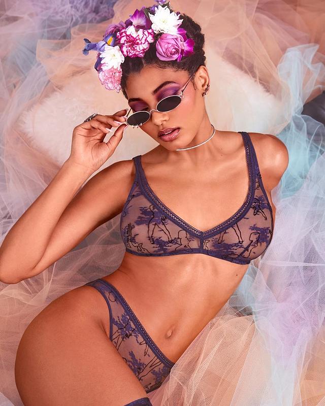 Danielle Herrington’s Savage by Fenty Lingerie Shoot! free nude pictures