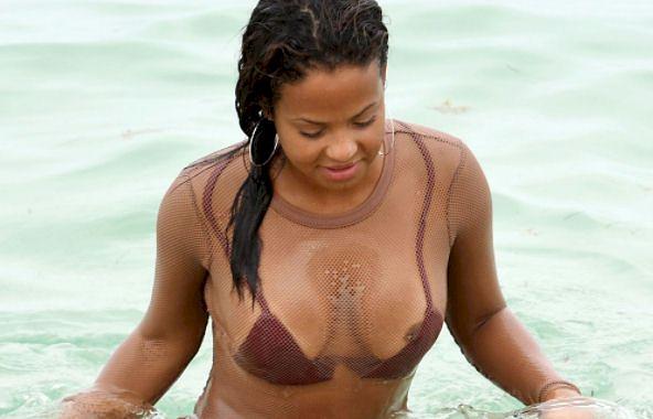 Christina Milian Bikini Nip Slip! free nude pictures